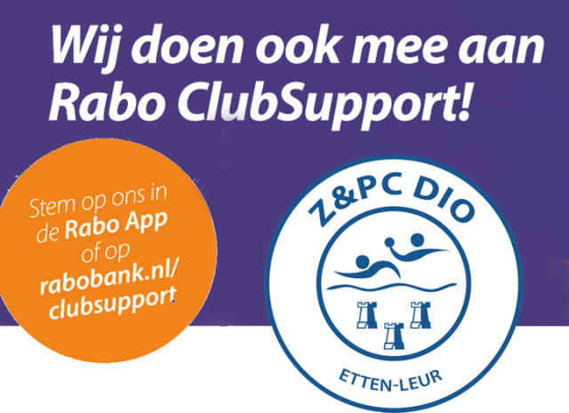 Z&PC DIO doet mee met de Rabo Clubsupport-actie!