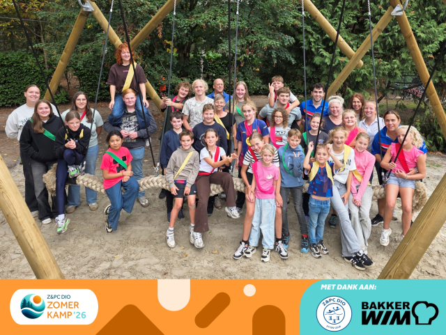 Weekend vol avontuur en gezelligheid op Z&PC DIO Zomerkamp 2026!
